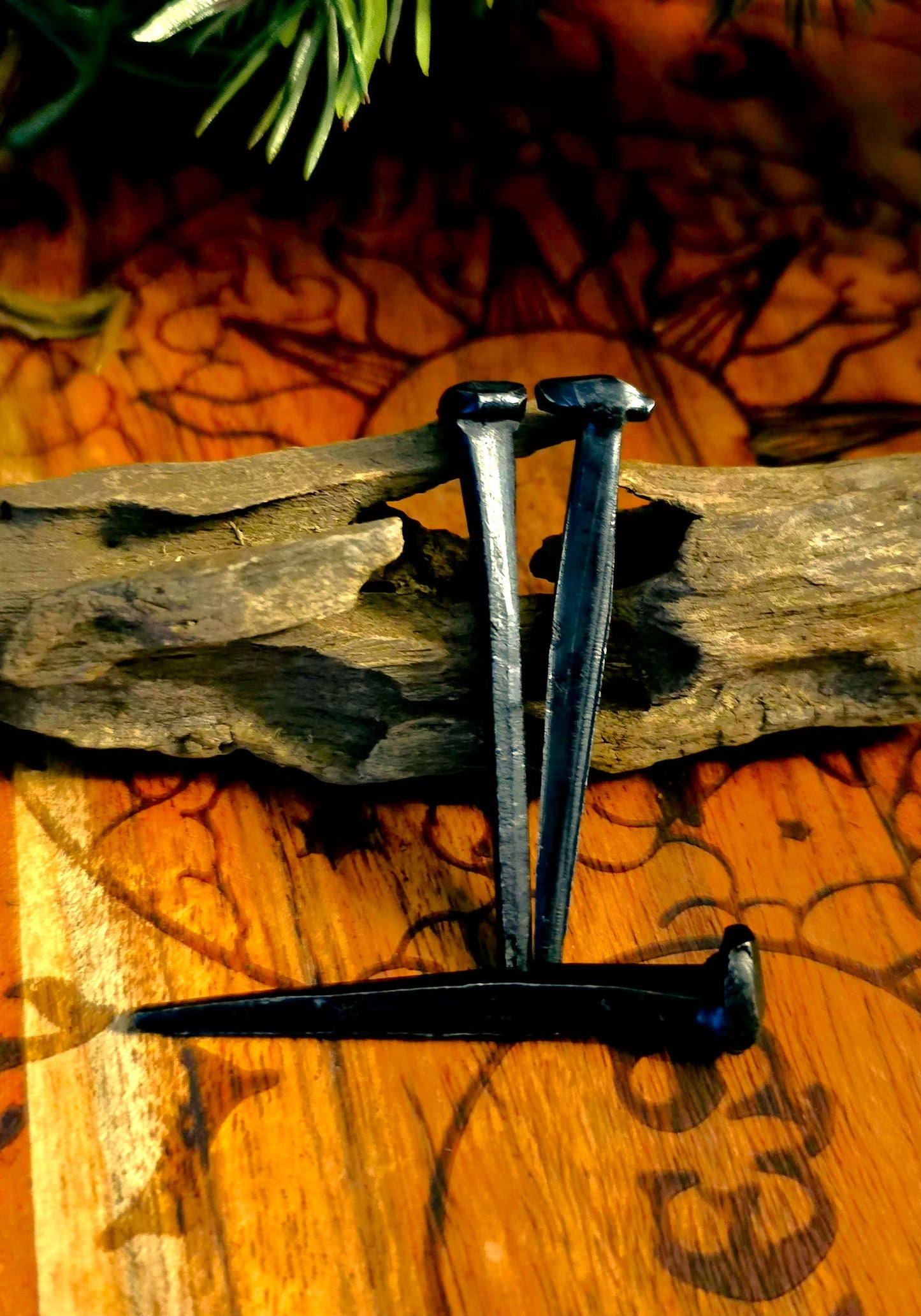 Black Wrought Head Nails