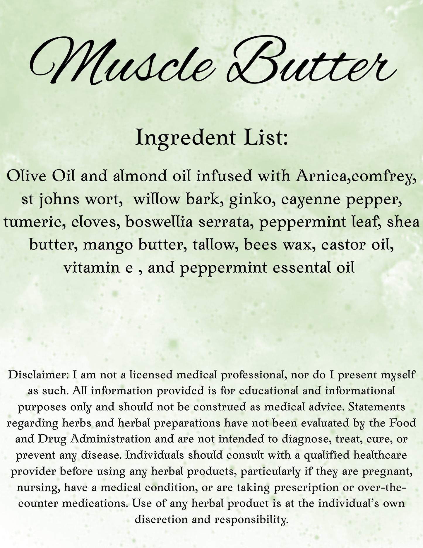 Muscle Butter