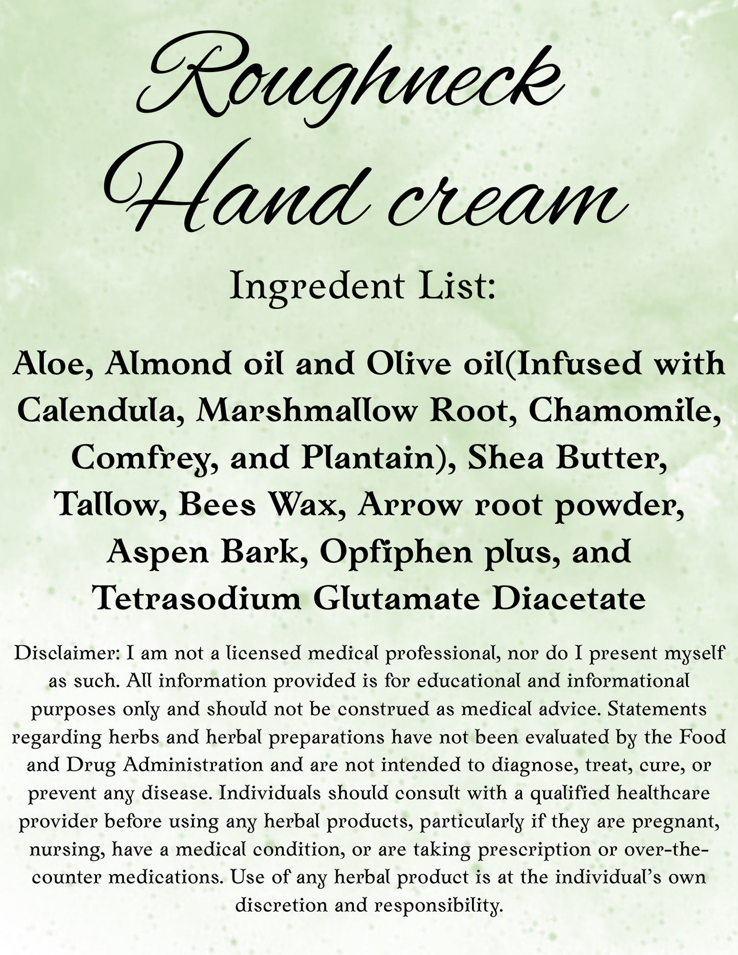Roughneck Cream 4 Oz